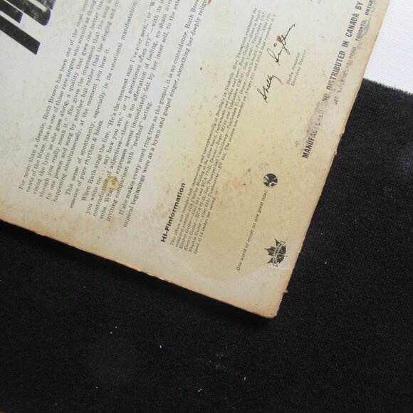 Ruth Brown, Along Comes Ruth, Funk, Soul, Vintage, Vinyl, Album, 60s - Picture 8 of 9